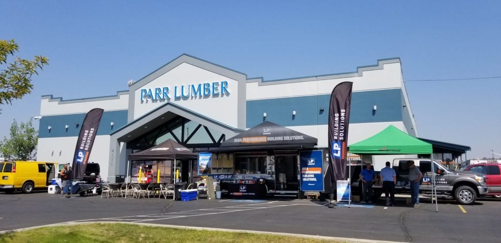 Parr Lumber's store front