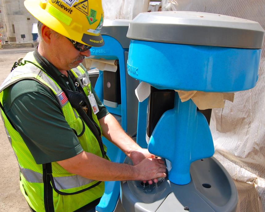 Hand Washing on the Job Site